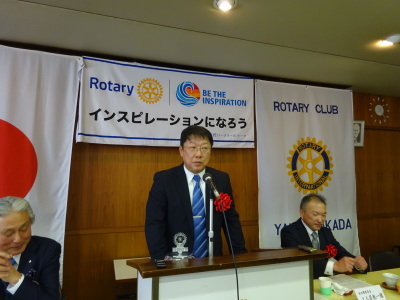 卓話 香芝警察署長 島中 誠氏