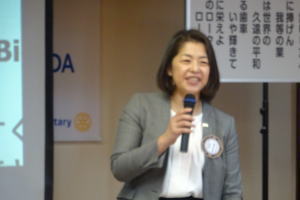 新会員卓話　植田 直穂